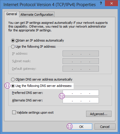 Windows 8 Smart DNS Setup: Step 7