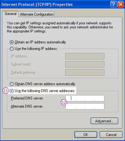 Windows XP Smart DNS Setup: Step 7