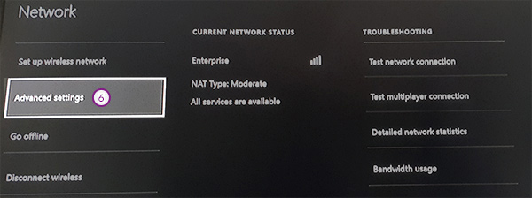 XBOX-ONE Smart DNS Setup: Step 5