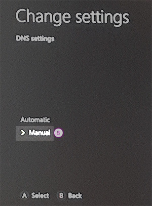 XBOX-ONE Smart DNS Setup: Step 7