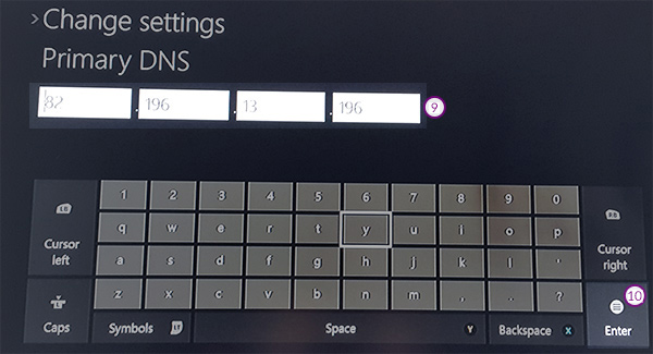 XBOX-ONE Smart DNS Setup: Step 9