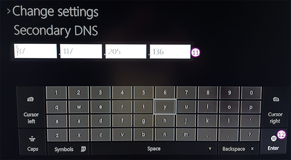 XBOX-ONE Smart DNS Setup: Step 10