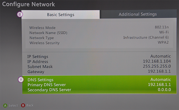 XBOX Smart DNS Setup: Step 6