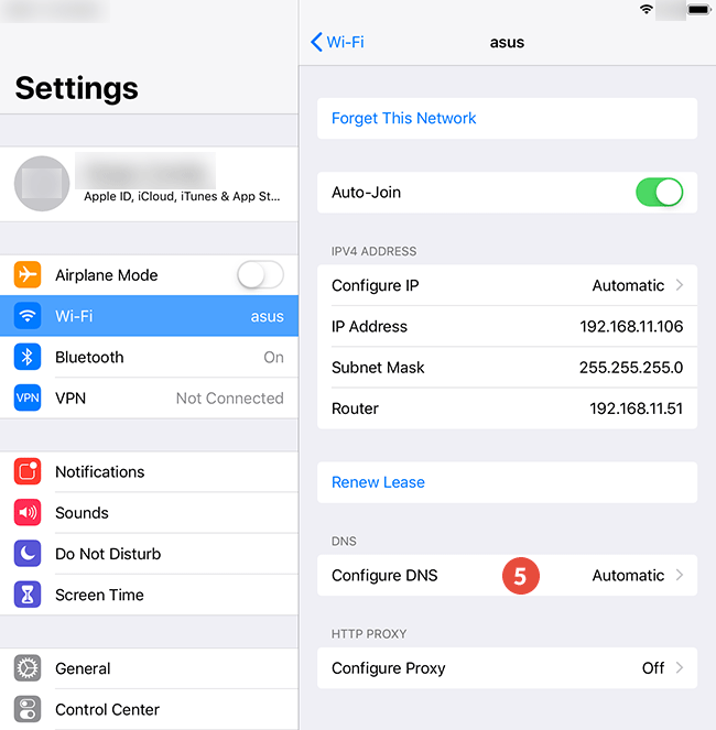 iPad Smart DNS Setup: Step 3