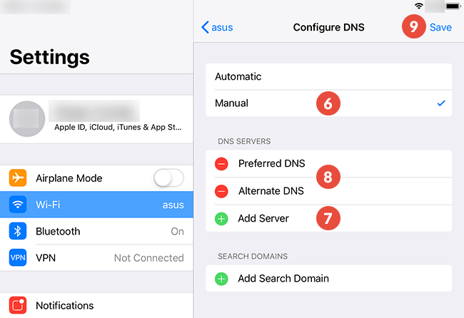 iPad Smart DNS Setup: Step 4