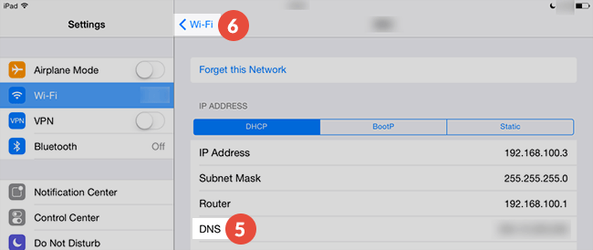 iPad Smart DNS Setup: Step 4
