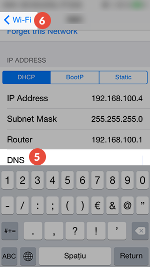 iPhone Smart DNS Setup: Step 5