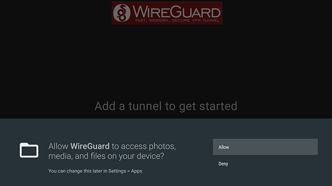 How to set up WireGuard VPN for Android TV: Step 6