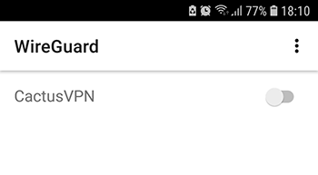 How to set up WireGuard VPN for Android: Step 6