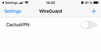 How to set up WireGuard VPN for iOS: Step 6