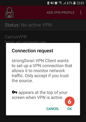 How to Set Up IKEv2 VPN on Android: Step 4