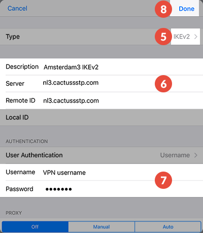 How to set up IKEv2 VPN on iPad: Step 4