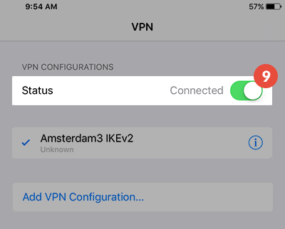 How to set up IKEv2 VPN on iPad: Step 5