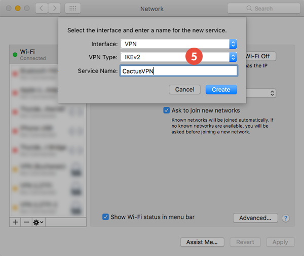 How to set up IKEv2 VPN on macOS: Step 4