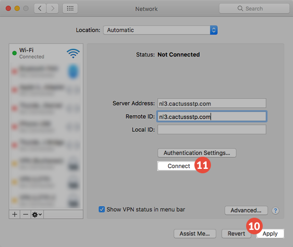 How to set up IKEv2 VPN on macOS: Step 1