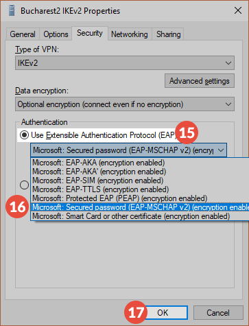 Windows 10 IKEv2 VPN Setup: Step 10