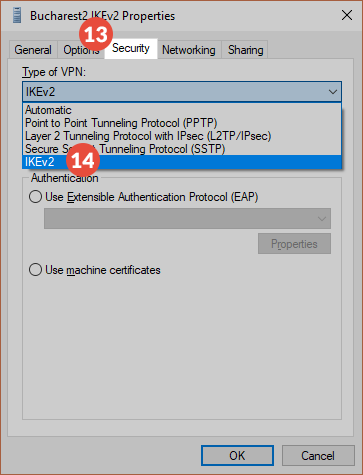Windows 10 IKEv2 VPN Setup: Step 9