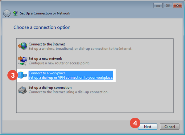 How to set up IKEv2 VPN on Windows 7: Step 3