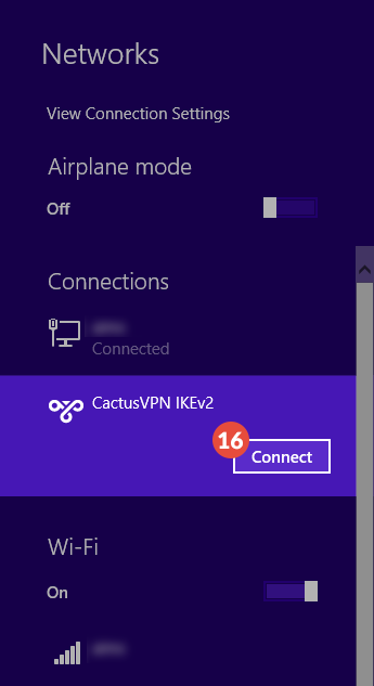 Windows 8 IKEv2 VPN Setup: Step 10