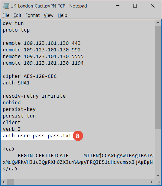 How to autostart OpenVPN GUI on Windows: Step 6