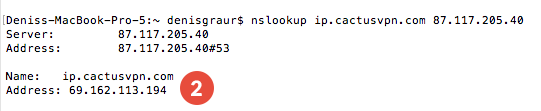 Transparent DNS proxy Test: Step 1