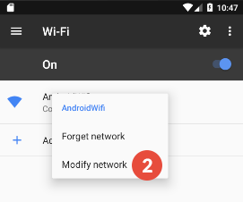 How to set an Android proxy server for Wi-Fi networks