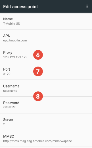 How to set an Android proxy server for Wi-Fi networks