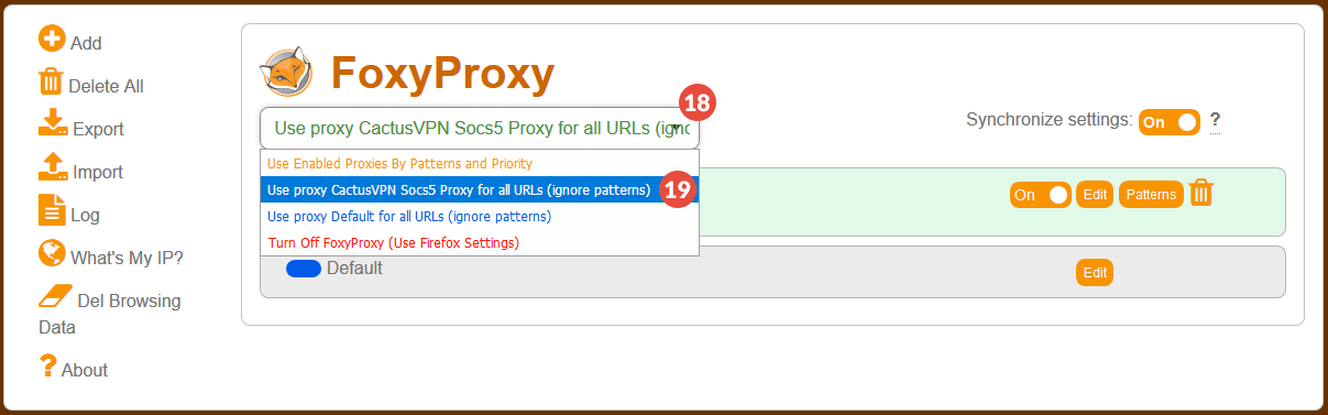 How to set up SOCKS5 Proxy on Firefox: Step 9