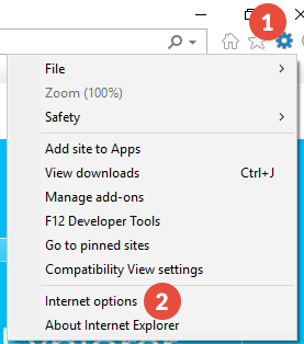 How to set up proxy on Internet Explorer: Step 1
