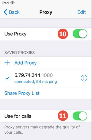 How to Set Up SOCKS5 Proxy on Telegram for iOS: Step 5