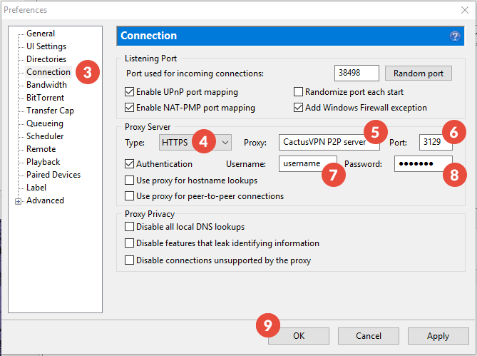 How to Set Up Proxy on uTorrent: Step 2