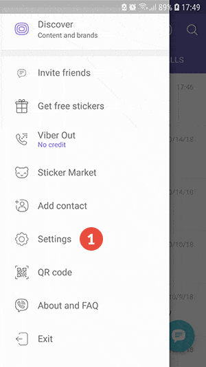 How to Set Up Proxy on Viber for Android: Step 1
