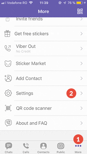 How to Set Up Proxy on Viber for iOS: Step 1