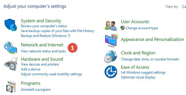 How to set up proxy on Windows: Step 1