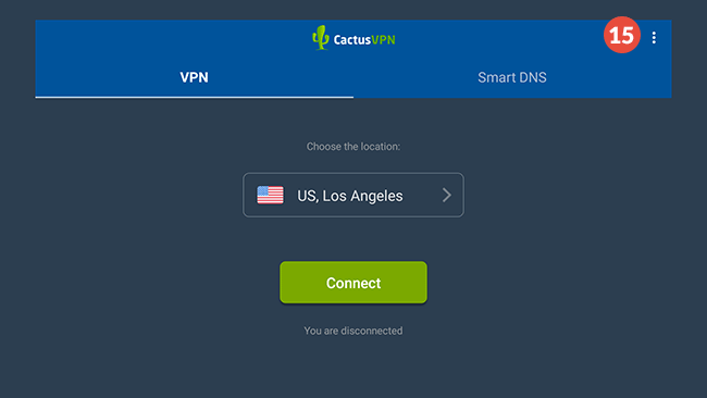 How to set up CactusVPN App for Android TV: Step 12