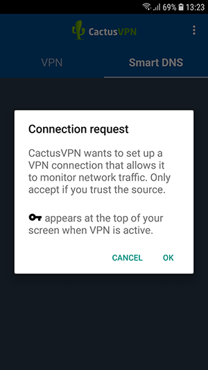 How to set up CactusVPN App for Android: Step 11