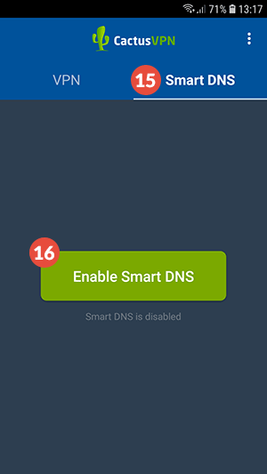 How to set up CactusVPN App for Android: Step 9