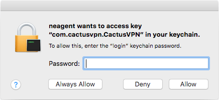 How to set up CactusVPN App for macOS: Step 6