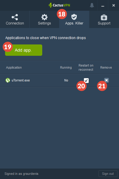CactusVPN VPN Software for Windows Setup: Step 11