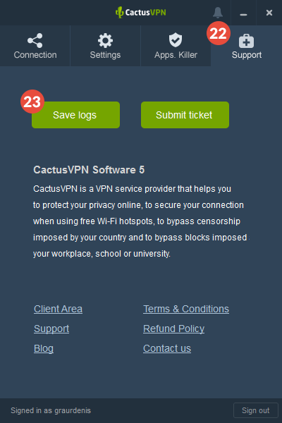 CactusVPN VPN Software for Windows Setup: Step 12