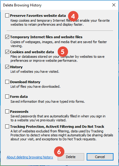 How to Clear Cache and Cookies on Internet Explorer: Step 2