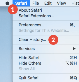 How to Clear Cache and Cookies on Safari for macOS: Step 1