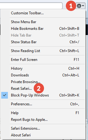 How to Clear Cache and Cookies on Safari for Windows: Step 1