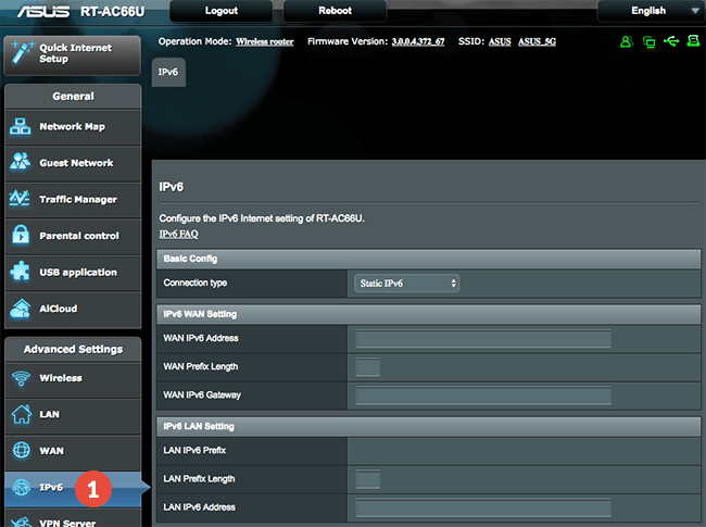 Asus Disable Ipv6