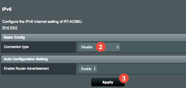 How to Disable IPv6 on Asus Routers: Step 2