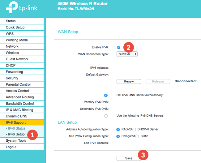 How to Disable IPv6 on TP-Link Routers Interface 2: Step 1