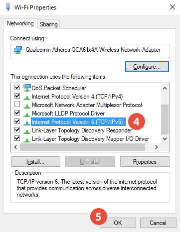 How to Disable IPv6 on Windows 7: Step 3