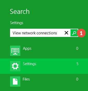 How to Disable IPv6 on Windows 8: Step 1