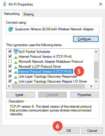 How to Disable IPv6 on Windows 8: Step 4