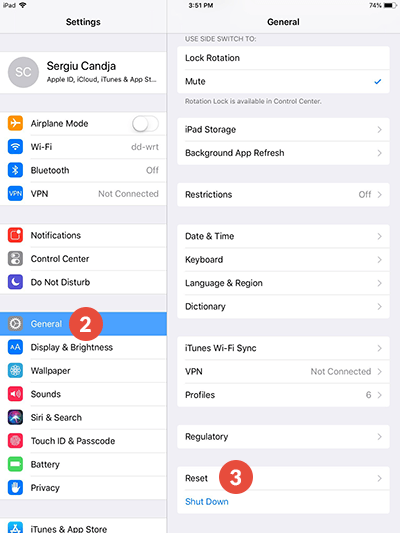 How to Reset Network Settings on iOS: Step 2